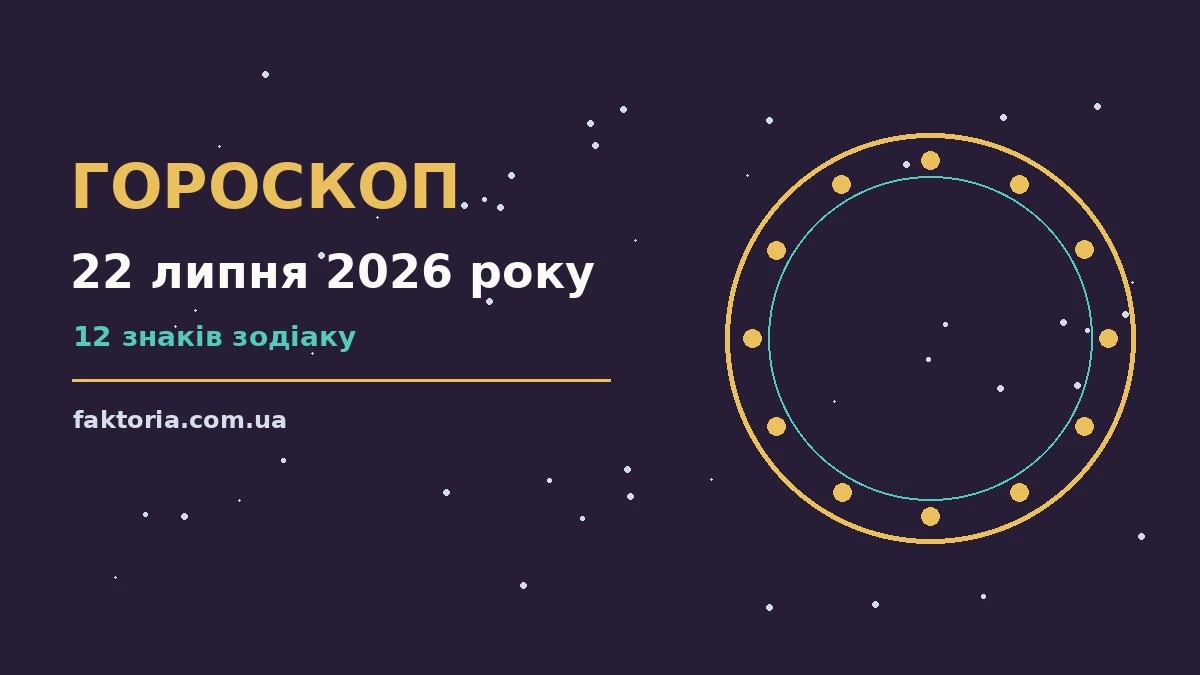 Гороскоп на 22 липня 2026 року: ключові моменти дня для спокійних і точних рішень
