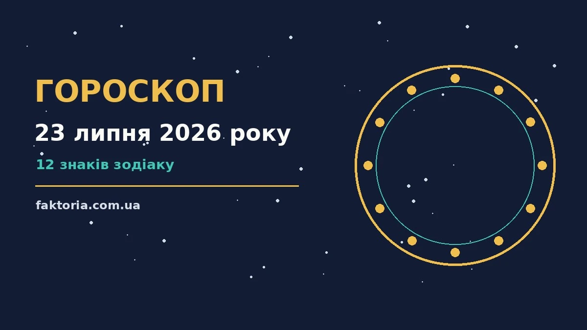 Гороскоп на 23 липня 2026 року: ключові моменти дня для спокійних і точних рішень