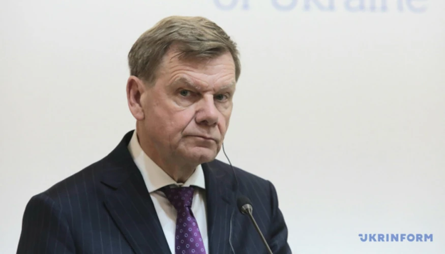 Глава МЗС Німеччини Йоганн Вадефуль під час візиту до Києва