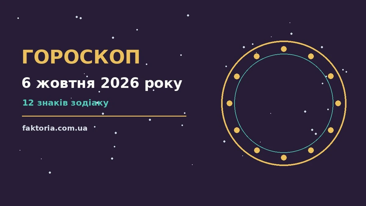 Гороскоп на 6 жовтня 2026 року: ключові моменти дня для спокійних і точних рішень