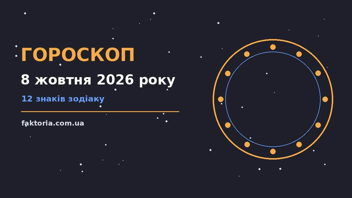 Гороскоп на 8 жовтня 2026 року: ключові моменти дня для спокійних і точних рішень